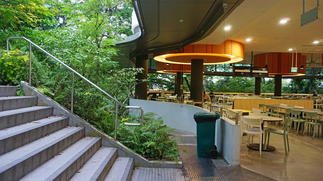 International school students in a modern Singapore campus