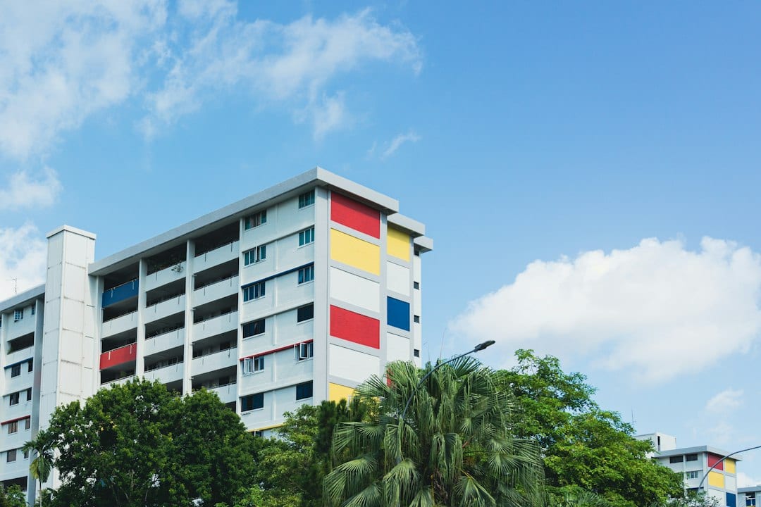 Secondary school students on a Singapore campus